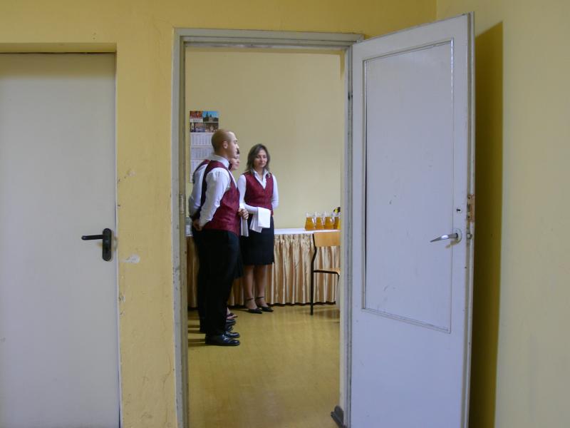 Uczniowie szkoły gastronomicznej. Październik 2007. Fot.: Braciszek